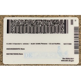 Delaware scannable card