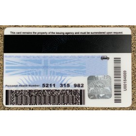 British Columbia scannable card