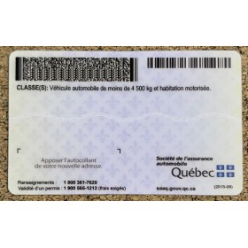 Québec scannable card